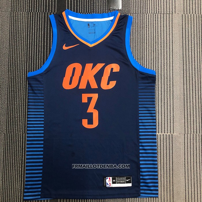 Maillot Oklahoma City Thunder Chris Paul NO 3 Statement Bleu